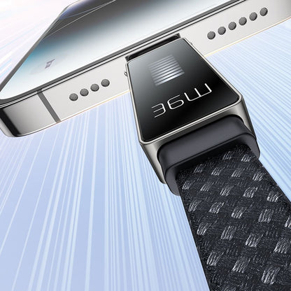 Kabel za podatke in polnjenje USB-C - Lightning McDodo CA-4960 Rythm Display, 36W, 1.2m, črn