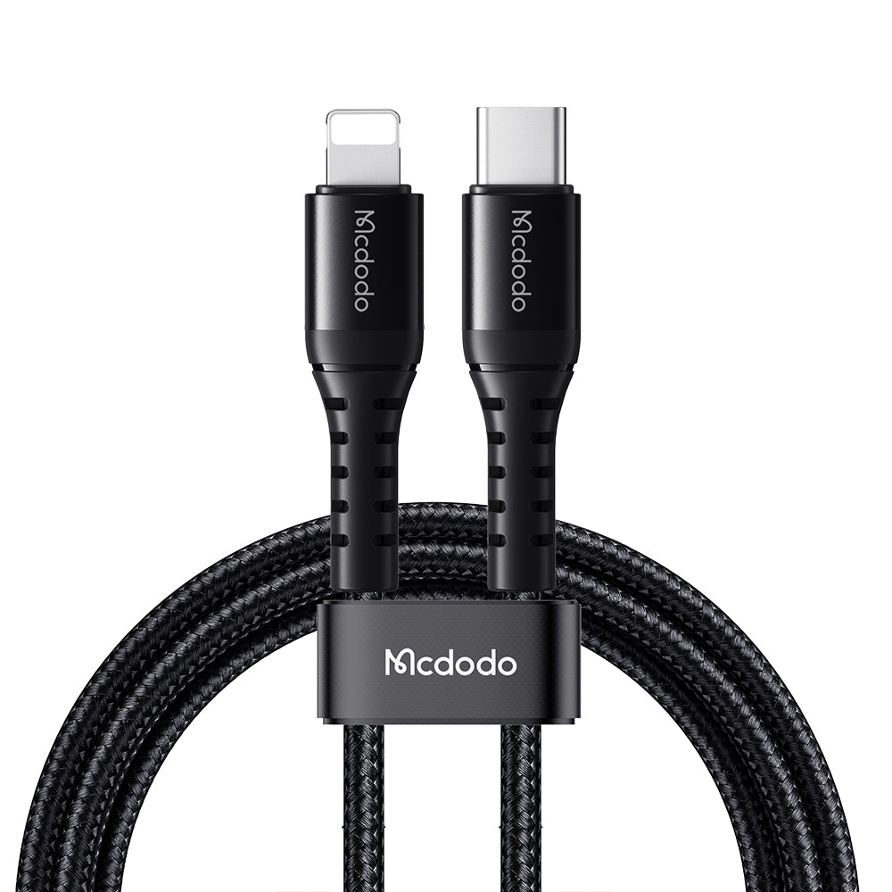Kabel za podatke in polnjenje USB-C - Lightning McDodo CA-5631, 36W, 1m, črn