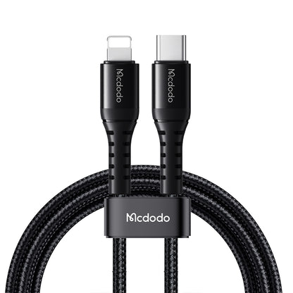 Kabel za podatke in polnjenje USB-C - Lightning McDodo CA-5631, 36W, 1m, črn