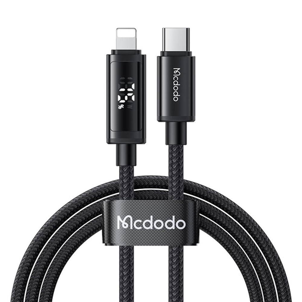 USB-C to Lightning McDodo CA-7990 Data and Charging Cable, 36W, 1.2m, Black