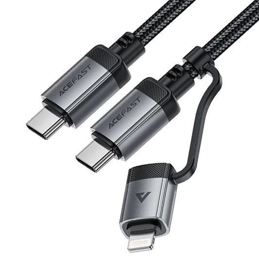 Kabel za podatke in polnjenje USB-C - Lightning / USB-C Acefast C20-01, 60W, 1.2m, črn