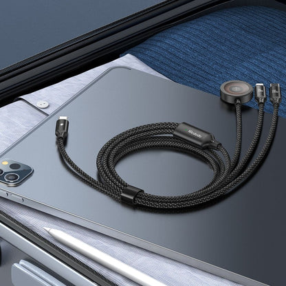 Kabel za polnjenje USB-C - Lightning / USB-C / QI McDodo CA-4940 O 3v1, 100W, 1.2m, Črn