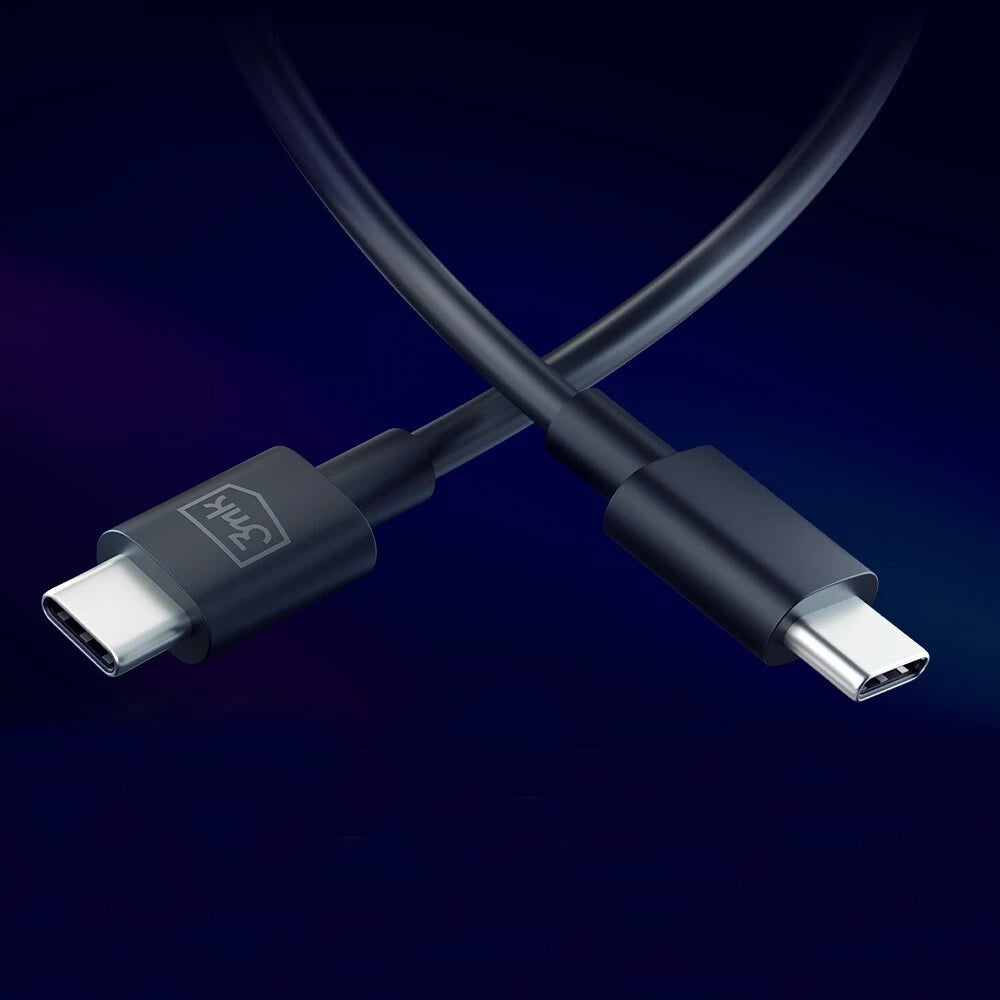 Podatkovni in polnilni kabel USB-C - USB-C 3MK Hyper, 100W, 1.2m, črn