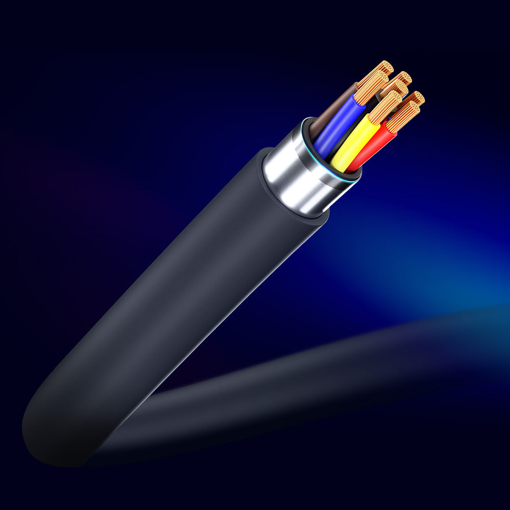 Podatkovni in polnilni kabel USB-C - USB-C 3MK Hyper, 100W, 1.2m, črn