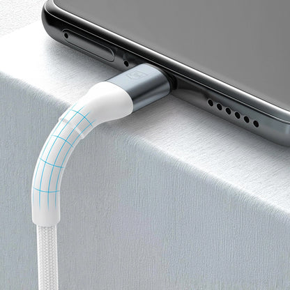 Kabel za podatke in polnjenje USB-C - USB-C 3MK Hyper N, 100W, 1m, Bel