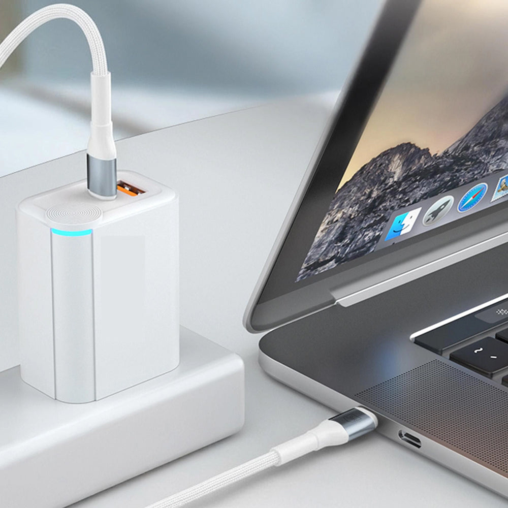 Kabel za podatke in polnjenje USB-C - USB-C 3MK Hyper N, 100W, 1m, Bel