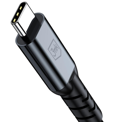 USB-C podatkovni in polnilni kabel - USB-C 3MK Hyper N Thunderbolt 4, 240W, 2m, Črn