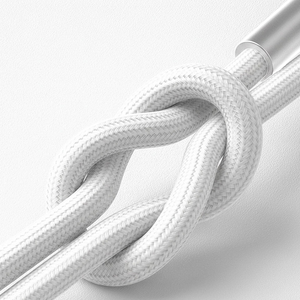Kabel za podatke in polnjenje USB-C - USB-C 3MK Hyper N, 60W, 1m, Bel