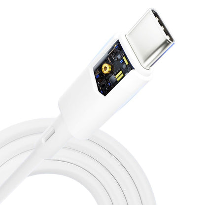 USB-C podatkovni in polnilni kabel - USB-C 3MK Hyper Silicone, 60W, 1m, bel