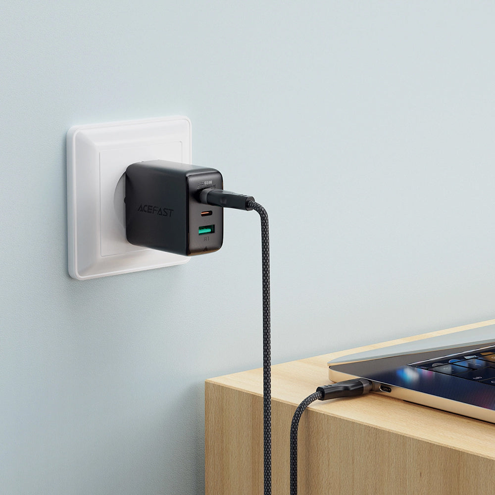 Kabel za podatke in polnjenje USB-C - USB-C Acefast C11-03, 60W, 1.2m, črn