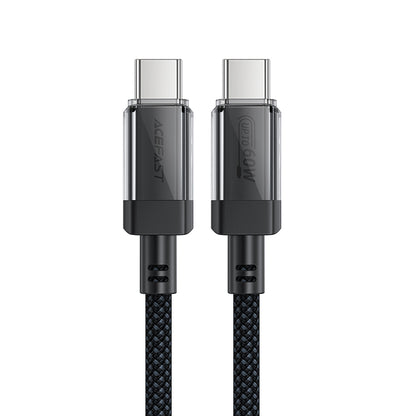 Podatkovni in polnilni kabel USB-C - USB-C Acefast C12-03, 60W, 1.2m, črn