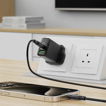 Kabel za podatke in polnjenje USB-C - USB-C Acefast C16-03, 60W, 1.2m, črn