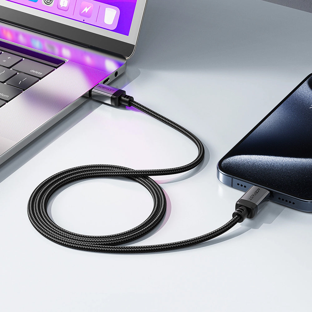 Kabel za podatke in polnjenje USB-C - USB-C Acefast C20-03, 60W, 1.2m, črn