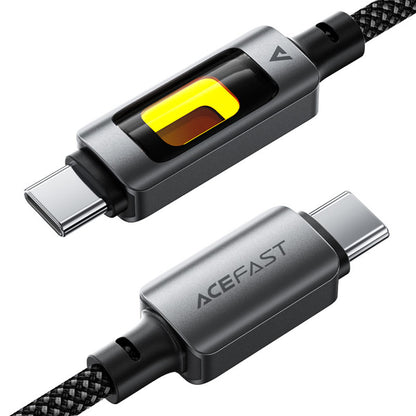 Podatkovni in polnilni kabel USB-C - USB-C Acefast C21-03, 60W, 1.2m, črn