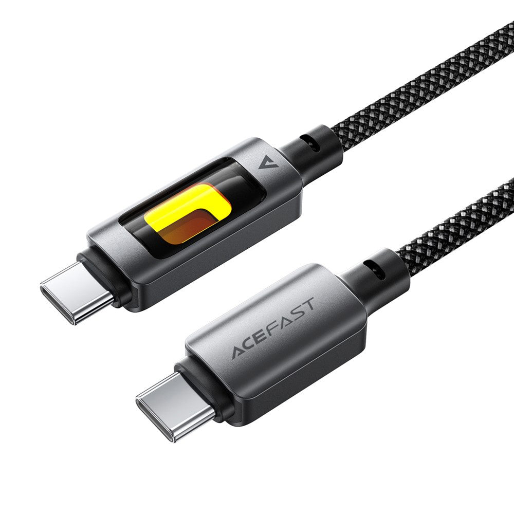 Podatkovni in polnilni kabel USB-C - USB-C Acefast C21-03, 60W, 1.2m, črn