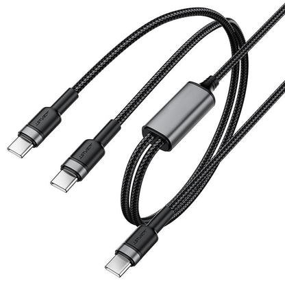 Kabel za podatke in polnjenje USB-C - 2 x USB-C Acefast C22-02, 100W, 1.25m, črn
