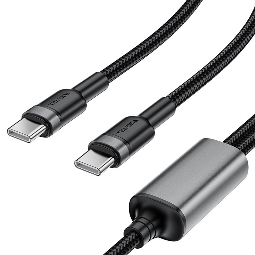 Kabel za podatke in polnjenje USB-C - 2 x USB-C Acefast C22-02, 100W, 1.25m, črn