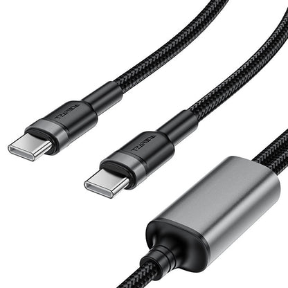 Kabel za podatke in polnjenje USB-C - 2 x USB-C Acefast C22-02, 100W, 1.25m, črn