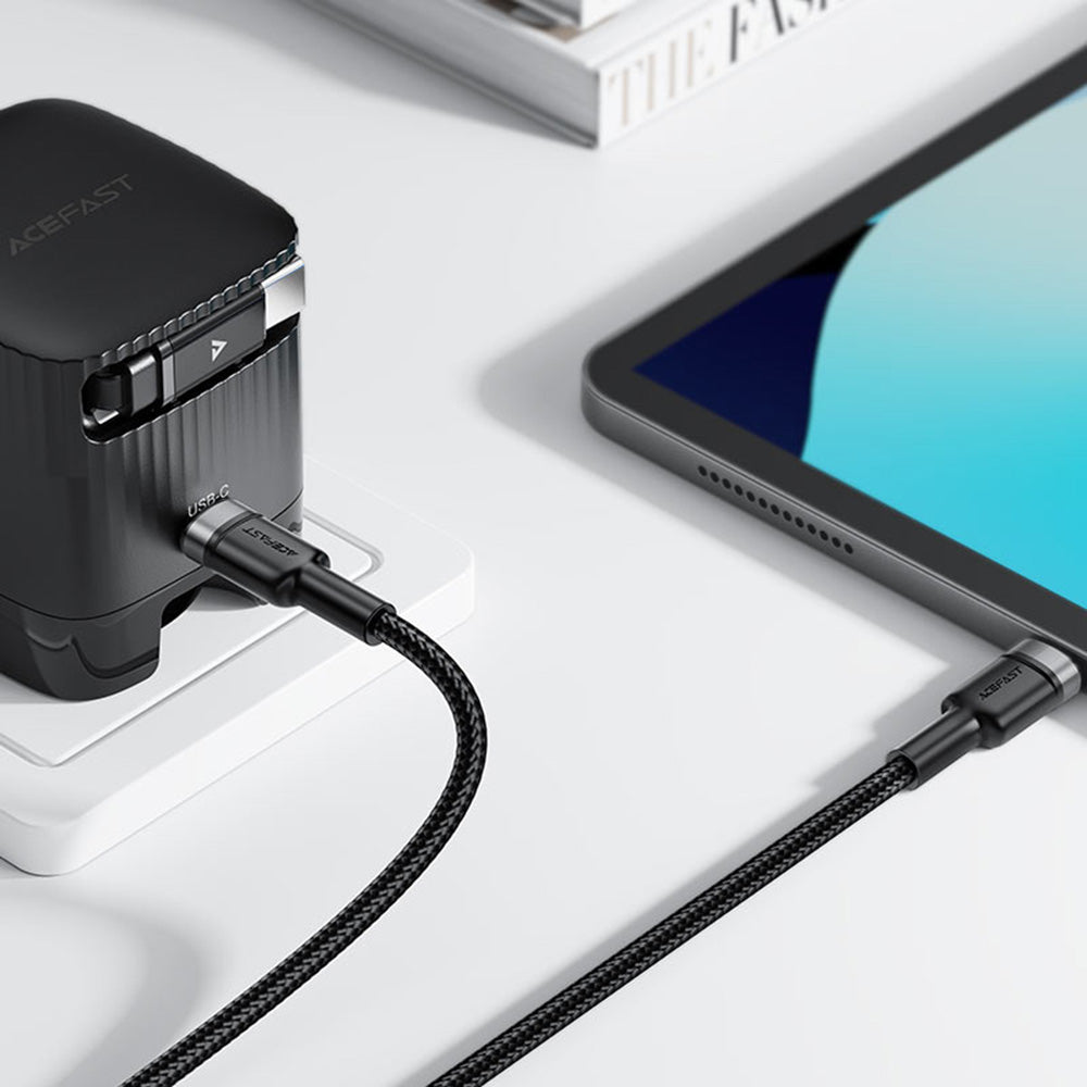 Kabel za podatke in polnjenje USB-C - USB-C Acefast C22-03, 60W, 1.2m, črn.