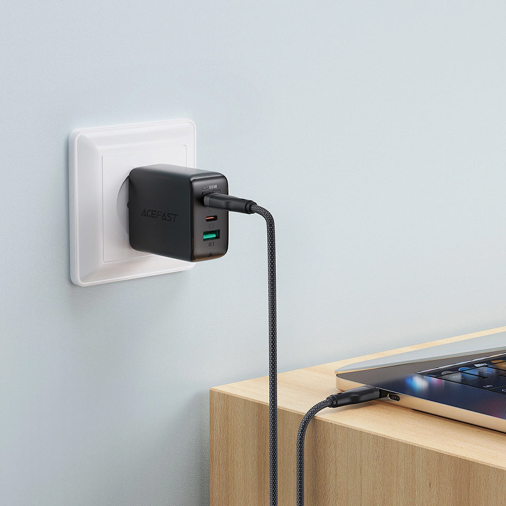 Kabel za podatke in polnjenje USB-C - USB-C Acefast C8-03, 60W, 1.2m, črn