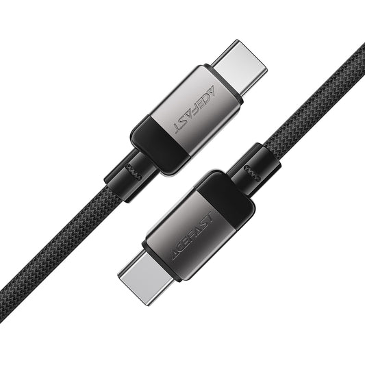 Podatkovni in polnilni kabel USB-C - USB-C Acefast C9-03, 60W, 1.2m, črn