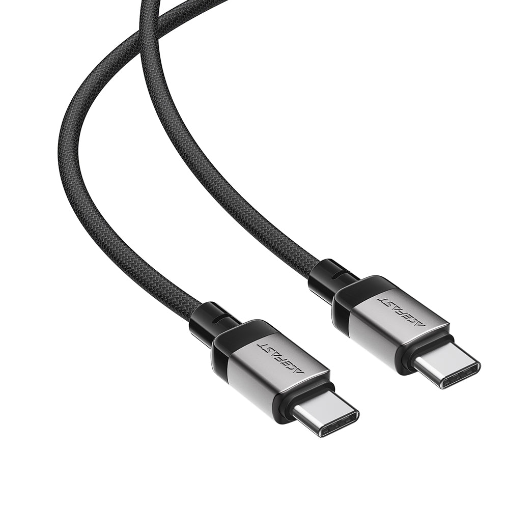 Podatkovni in polnilni kabel USB-C - USB-C Acefast C9-03, 60W, 1.2m, črn