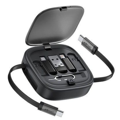 Podatkovni in polnilni kabel USB-C - USB-C Acefast Travel J3, 60W, 0.95m, črn