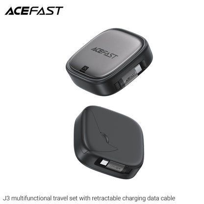 Podatkovni in polnilni kabel USB-C - USB-C Acefast Travel J3, 60W, 0.95m, črn