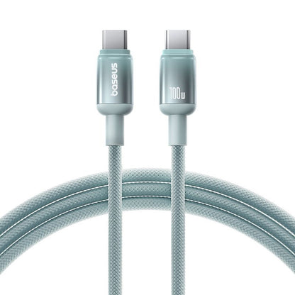 Kabel za podatke in polnjenje USB-C - USB-C Baseus Discolor, 100W, 1m, Modro Zelen E0420702