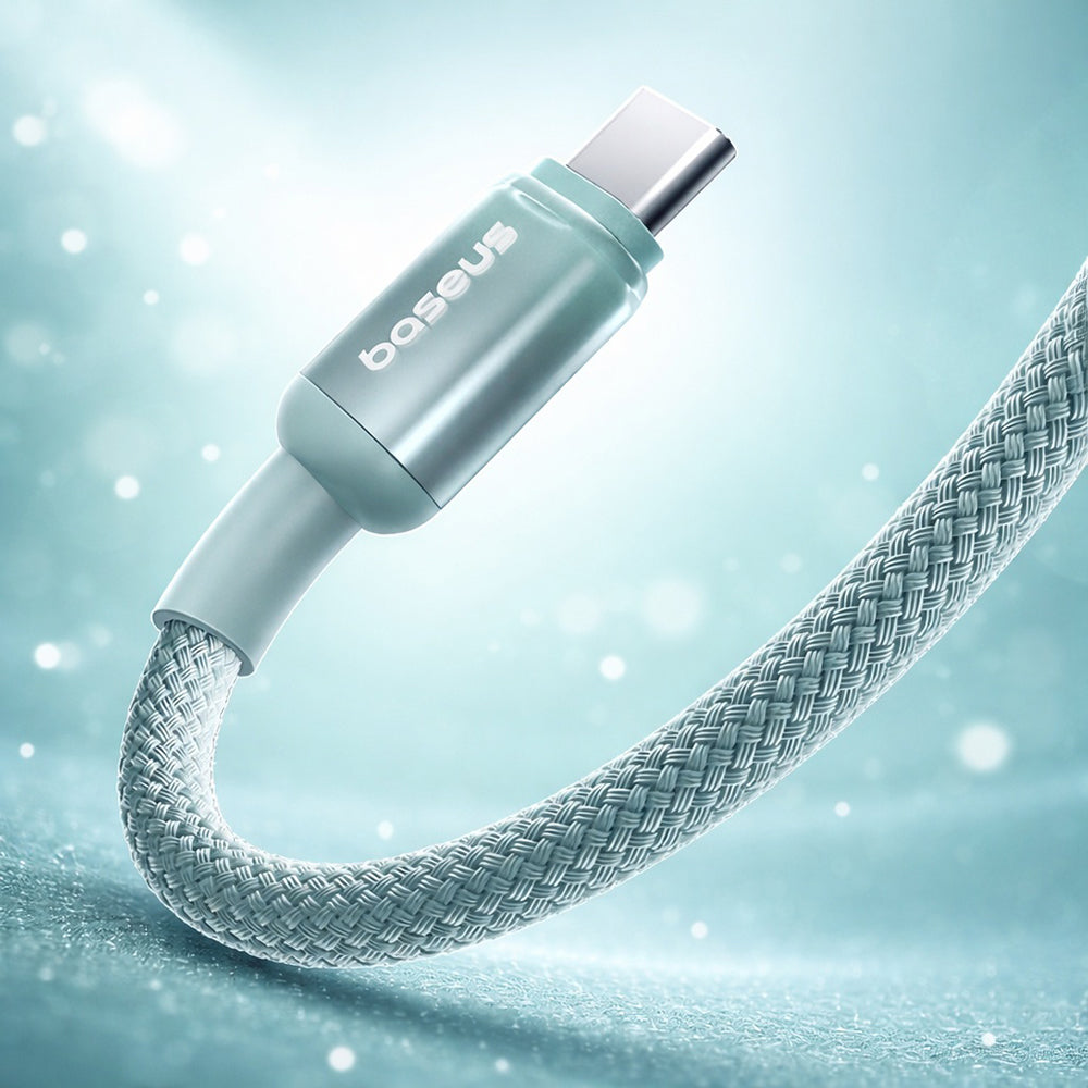 Kabel za podatke in polnjenje USB-C - USB-C Baseus Discolor, 100W, 1m, Modro Zelen E0420702
