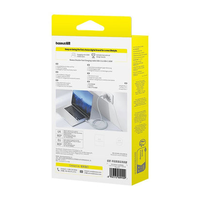 Kabel za podatke in polnjenje USB-C - USB-C Baseus Discolor, 100W, 2m, Modro Zelen E0420703