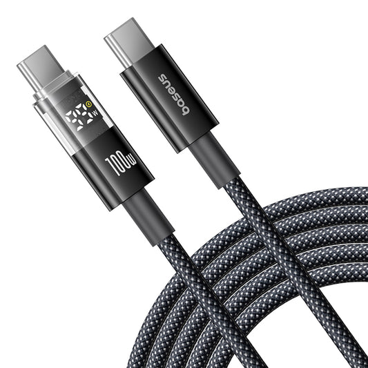 Kabel za podatke in polnjenje USB-C - USB-C Baseus Display 2, 100W, 2m, črn P10377706123-00