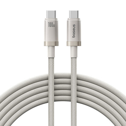 Kabel za podatke in polnjenje USB-C - USB-C Baseus Titanium, 100W, 2m, Srebrn P10378100G21-01