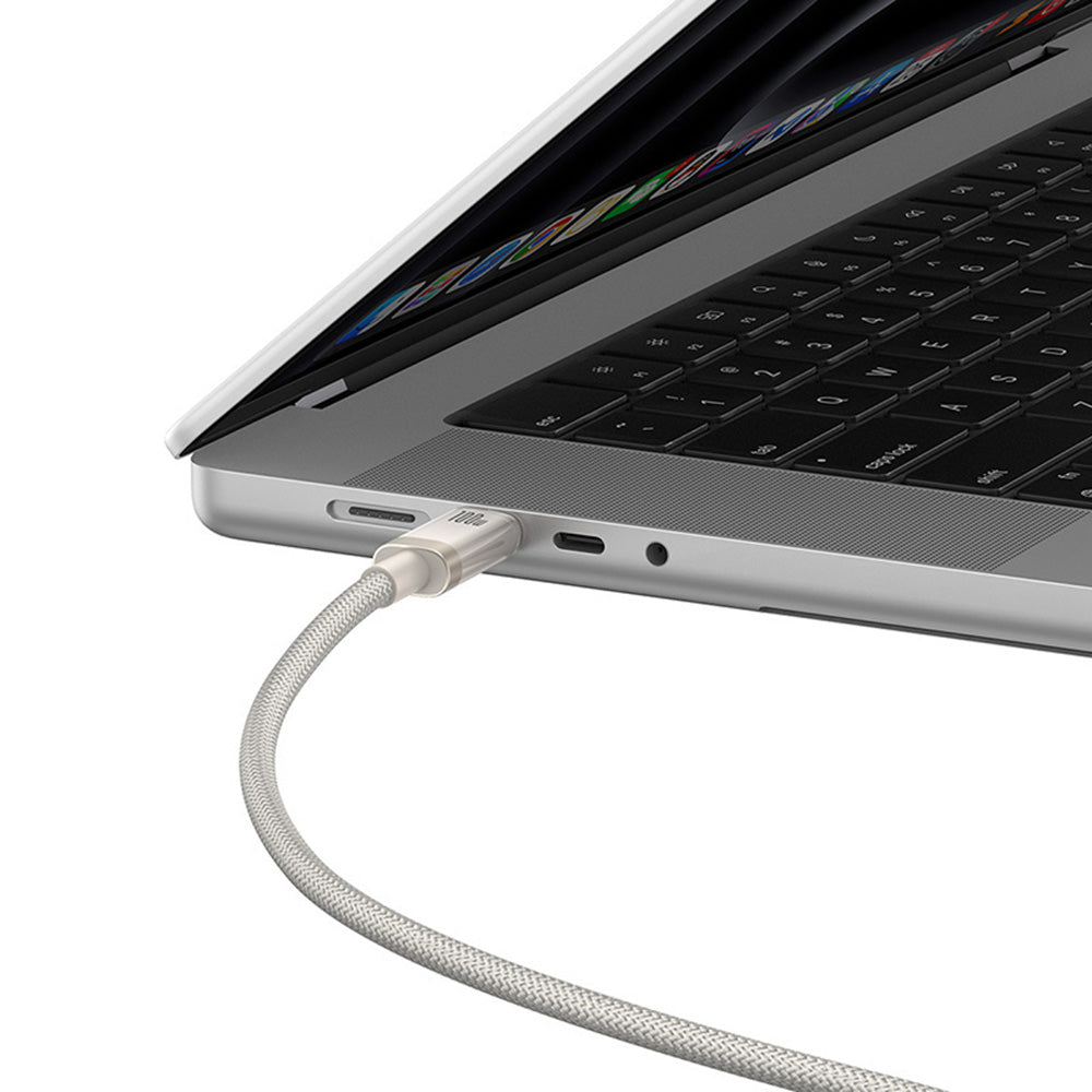 Kabel za podatke in polnjenje USB-C - USB-C Baseus Titanium, 100W, 2m, Srebrn P10378100G21-01