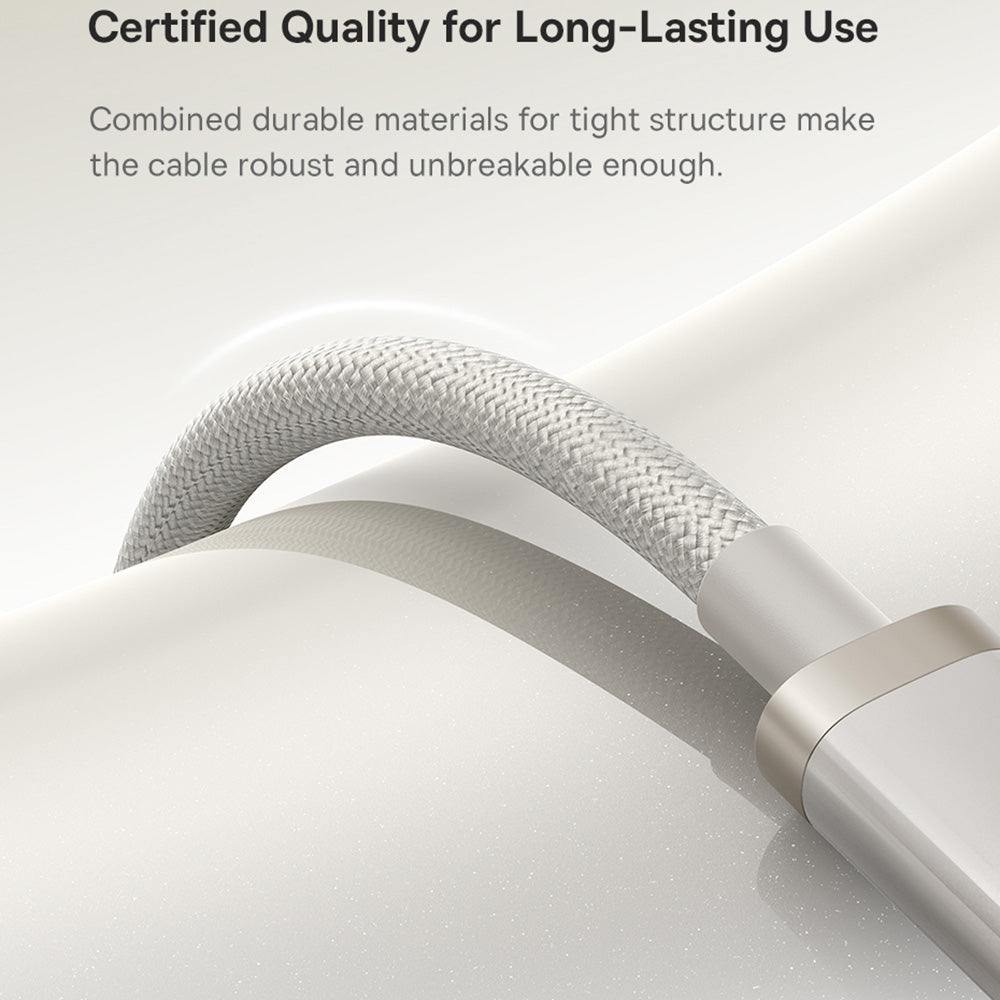 Kabel za podatke in polnjenje USB-C - USB-C Baseus Titanium, 100W, 2m, Srebrn P10378100G21-01