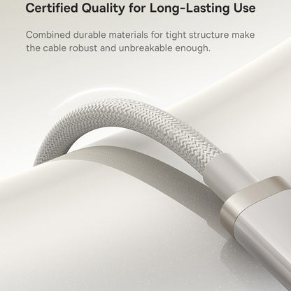 Kabel za podatke in polnjenje USB-C - USB-C Baseus Titanium, 100W, 2m, Srebrn P10378100G21-01