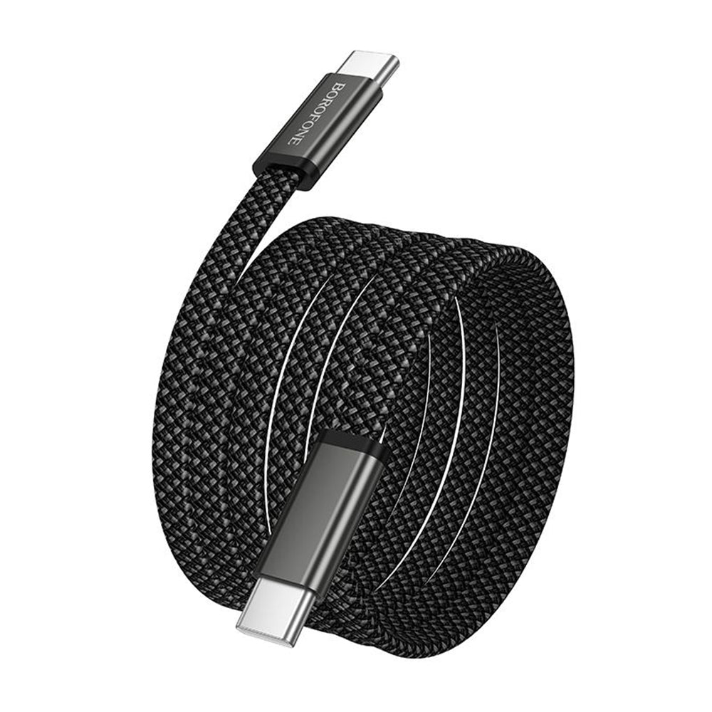 USB-C podatkovni in polnilni kabel - USB-C Borofone BX124 Peace, 60W, 1m, črn