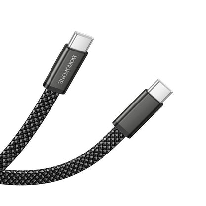 USB-C podatkovni in polnilni kabel - USB-C Borofone BX124 Peace, 60W, 1m, črn