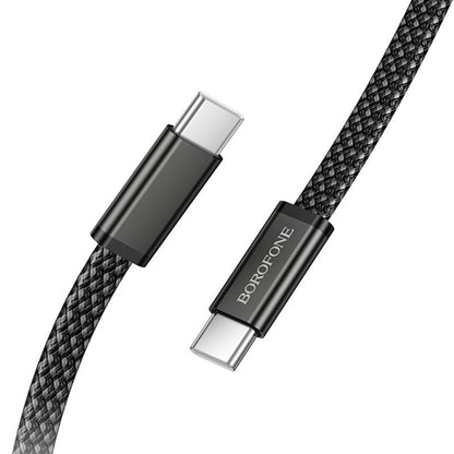USB-C podatkovni in polnilni kabel - USB-C Borofone BX124 Peace, 60W, 1m, črn