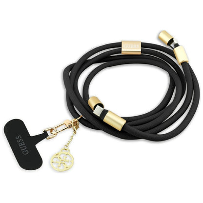 Kabel za prenos podatkov in polnjenje USB-C - USB-C Guess CBDY 4G Charm, 100W, 1,5m, črn