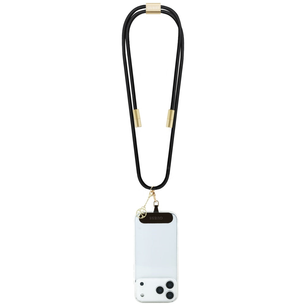 Kabel za prenos podatkov in polnjenje USB-C - USB-C Guess CBDY 4G Charm, 100W, 1,5m, črn
