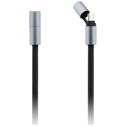 Kabel za prenos podatkov in polnjenje USB-C - USB-C Karl Lagerfeld Ikonik Charm, 100W, 1,5m, črn