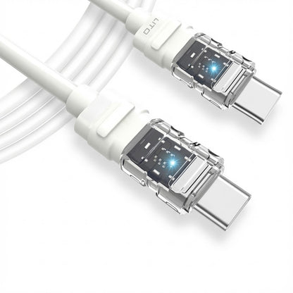 Kabel za podatke in polnjenje USB-C - USB-C Lito LD05, 60W, 1m, Bel