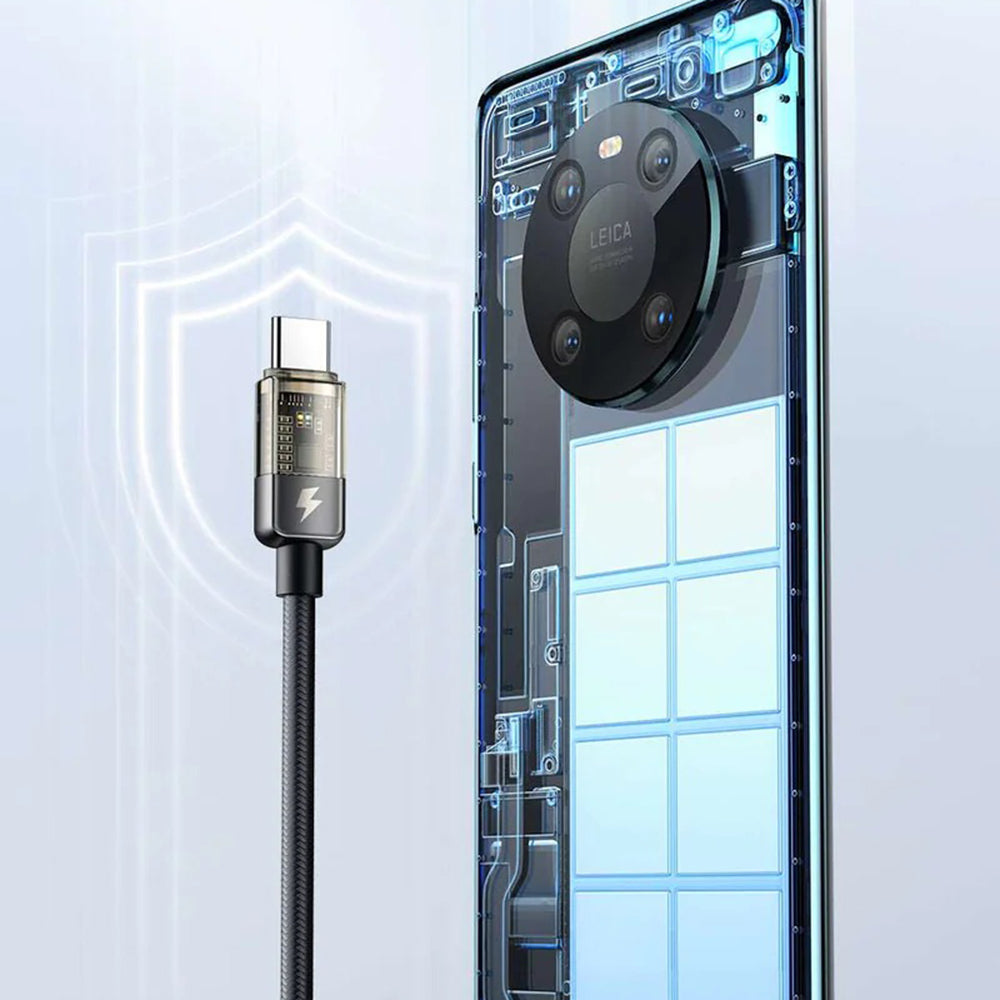 Kabel za podatke in polnjenje USB-C - USB-C McDodo CA-2840 Auto Power Off, 100W, 1.2m, črn