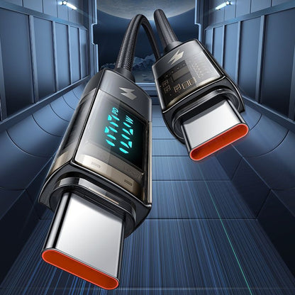 USB-C Data and Charging Cable - USB-C McDodo CA-3610 Auto Power Off Display, 100W, 1.2m, Black