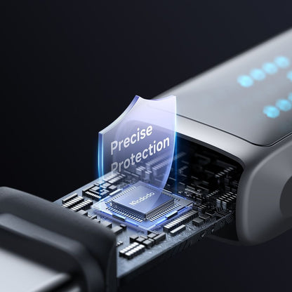 Kabel za podatke in polnjenje USB-C - USB-C McDodo CA-4250 Display, 100W, 1.2m, črn