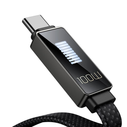 Kabel za podatke in polnjenje USB-C - USB-C McDodo CA-4470 Rythm Display, 100W, 1.2m, črn