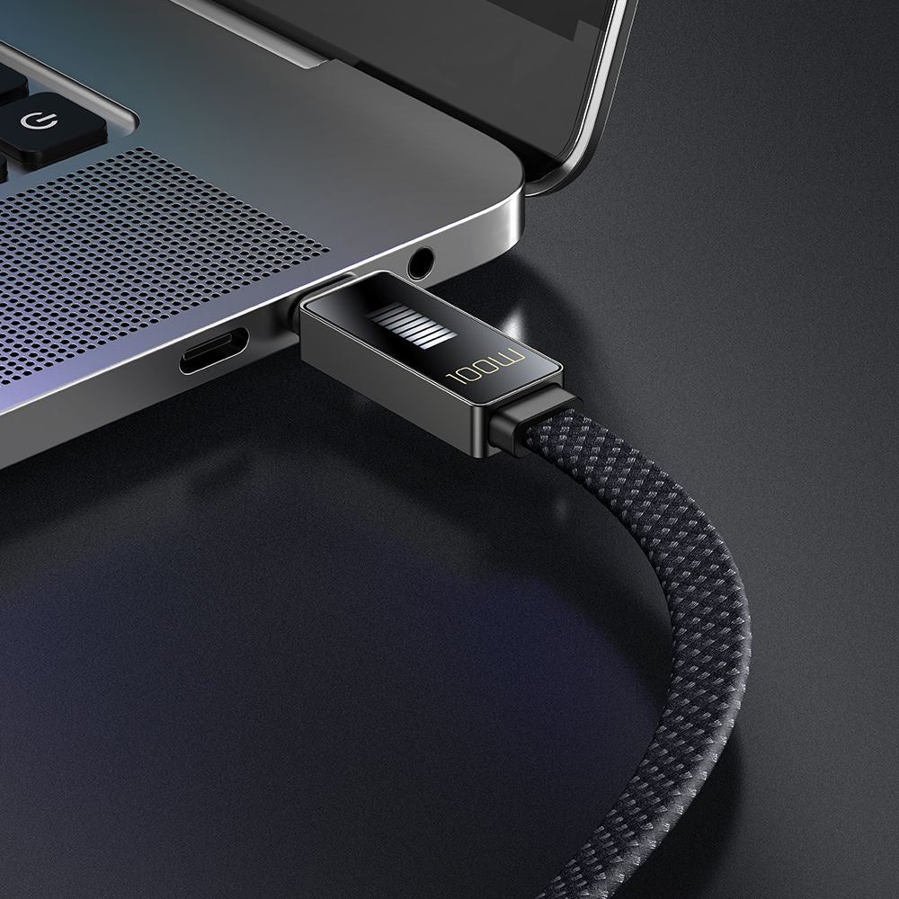 Kabel za podatke in polnjenje USB-C - USB-C McDodo CA-4470 Rythm Display, 100W, 1.2m, črn