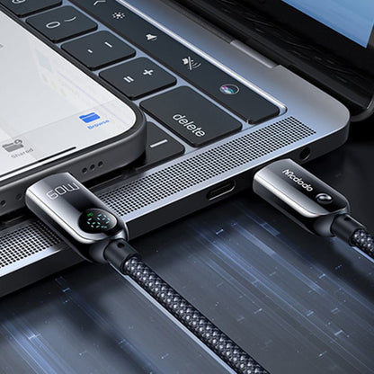 Kabel za podatke in polnjenje USB-C - USB-C McDodo CA-4780 Display, 60W, 1.2m, črn