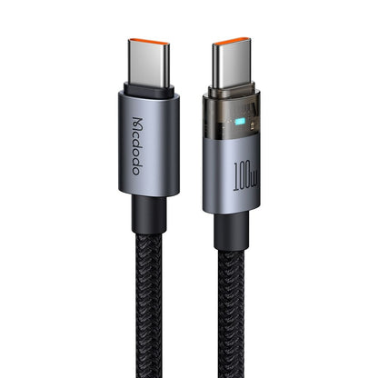 Podatkovni in polnilni kabel USB-C - USB-C McDodo CA-5580, 100W, 1.2m, črn